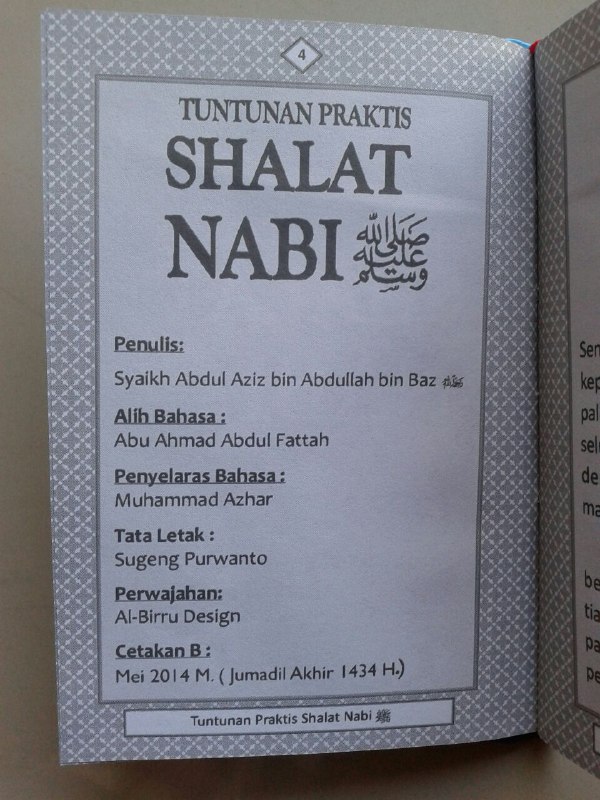 Buku Saku Tuntunan Praktis Shalat Nabi Dilengkapi Dzikir Ba'da Shalat isi 3