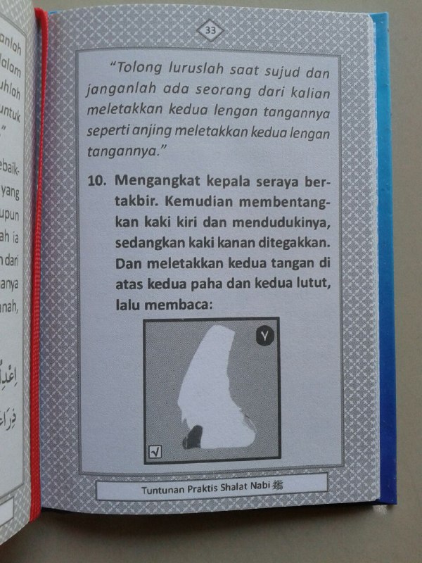 Buku Saku Tuntunan Praktis Shalat Nabi Dilengkapi Dzikir Ba'da Shalat isi