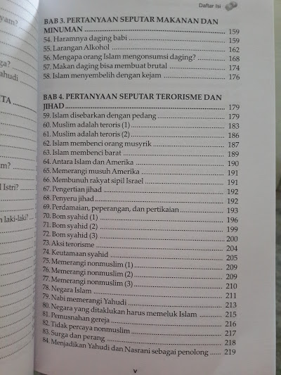 Buku Mereka Bertanya Islam Menjawab Daftar Isi 2