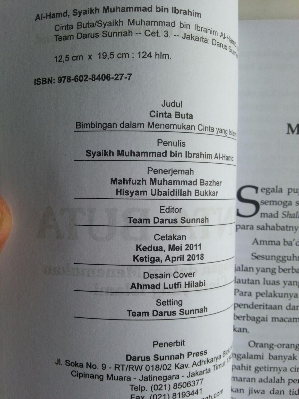 Buku Cinta Buta Bimbingan Dalam Menemukan Cinta Yang Islami isi