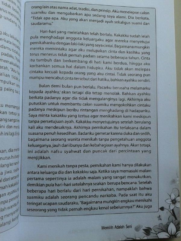 Buku Bunga-Bunga Istri Tercinta 51 Nasihat Untuk Istri Agar Bahagia isi