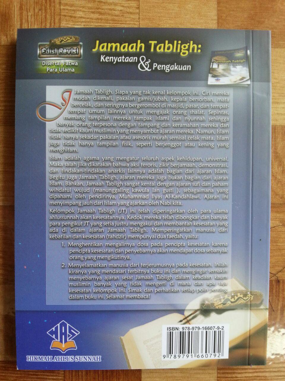 Buku Jamaah Tabligh Kenyataan Dan Pengakuan cover