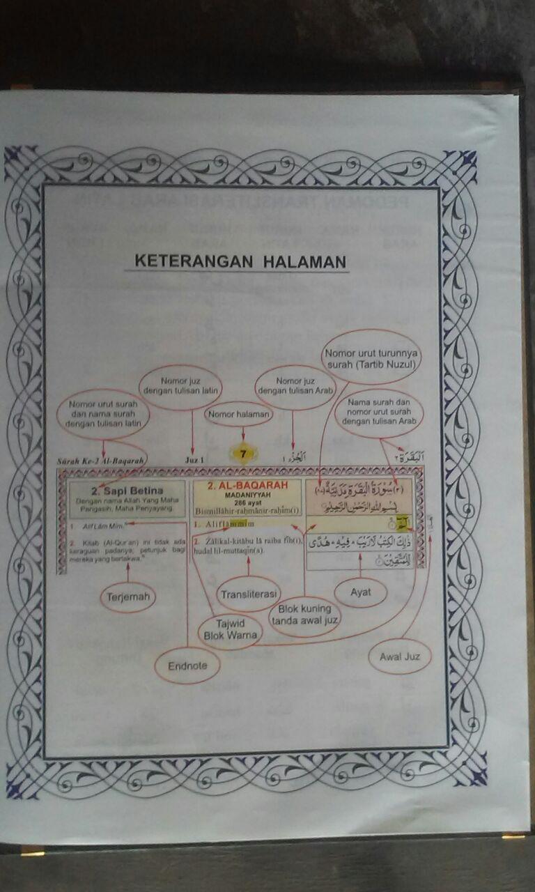 Alquran Mushaf Arab Latin Terjemah (Ukuran Besar) isi 2
