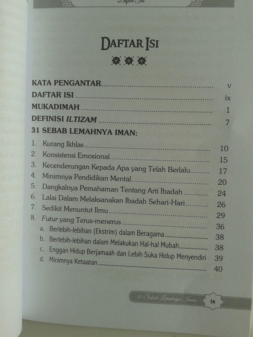 Buku 31 Sebab Lemahnya Iman isi 3