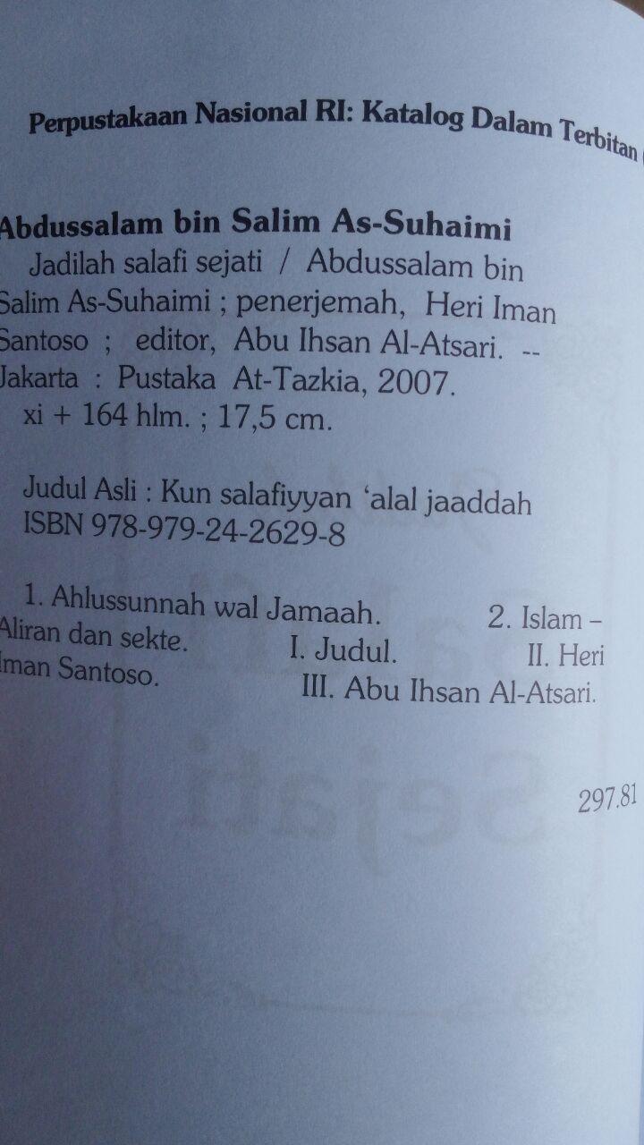 Buku Jadilah Salafi Sejati 24,000 ISI