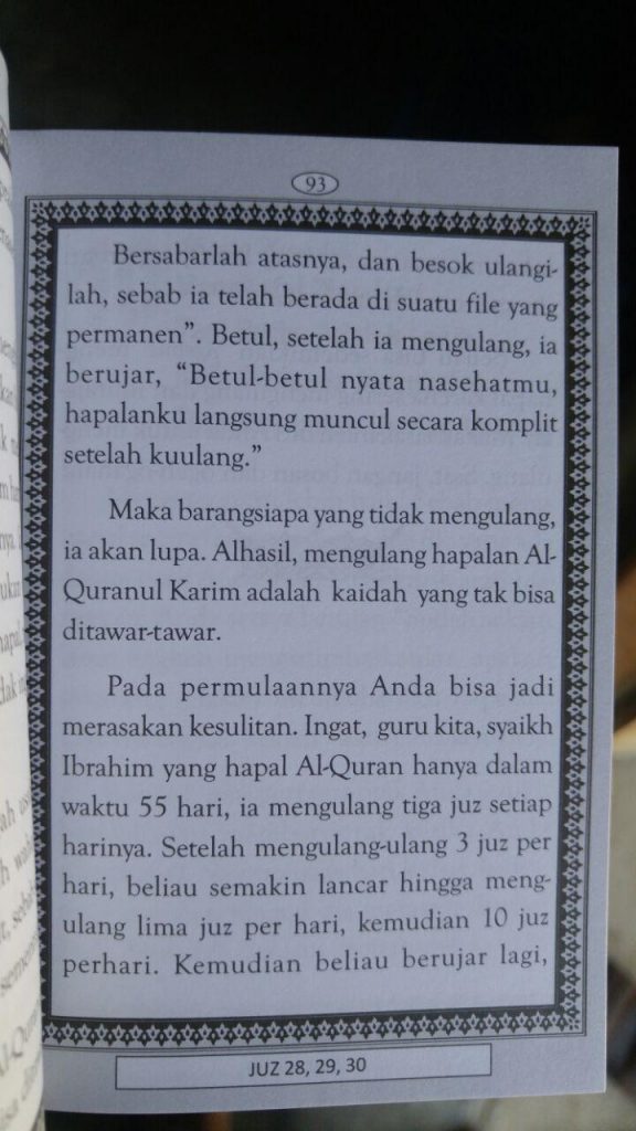 Buku Metode Cepat Hafal Al-Qur’an Plus Bonus Juz 28-30 isi 3