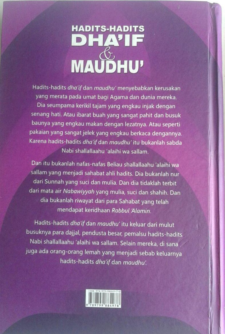 Buku Hadits-Hadits Dhaif dan Maudhu (2 Jilid) cover 2