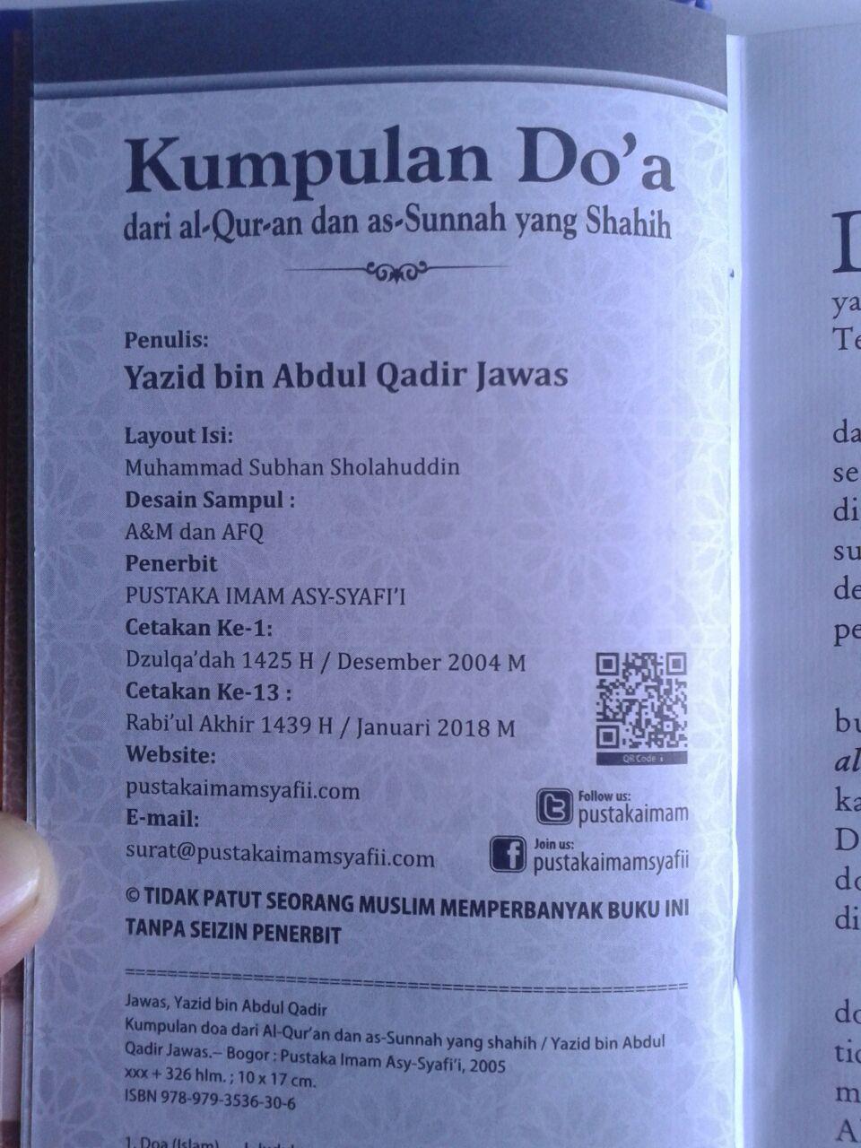 Buku Kumpulan Doa Dari Al-Quran dan As-Sunnah Yang Shahih isi