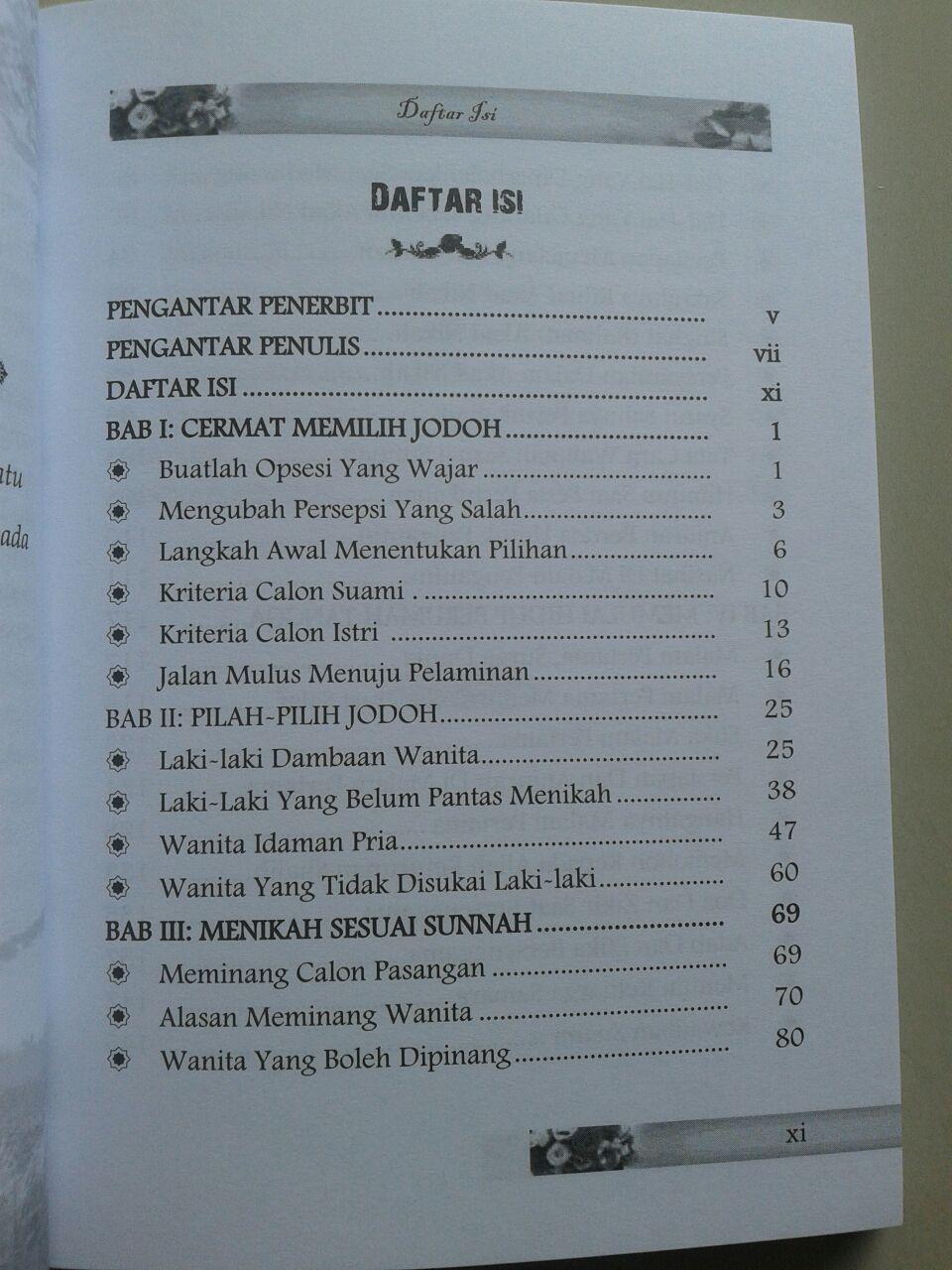 Buku Cerdas Memilih Jodoh isi