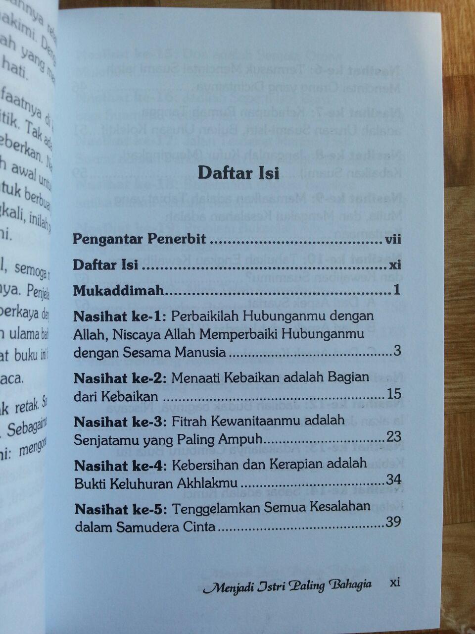 Buku Menjadi Istri Paling Bahagia isi 2