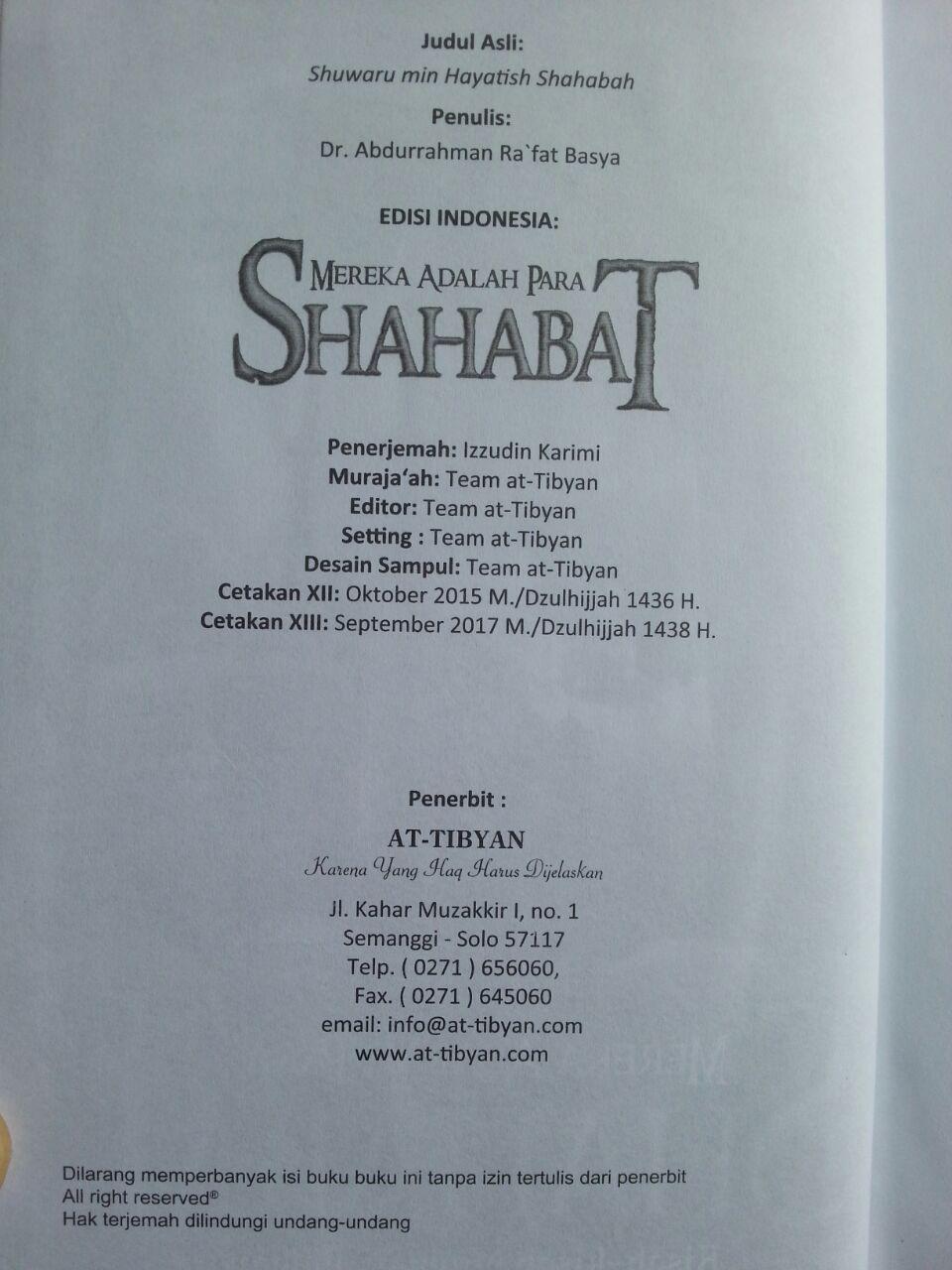 Buku Mereka Adalah Para Shahabat isi 2