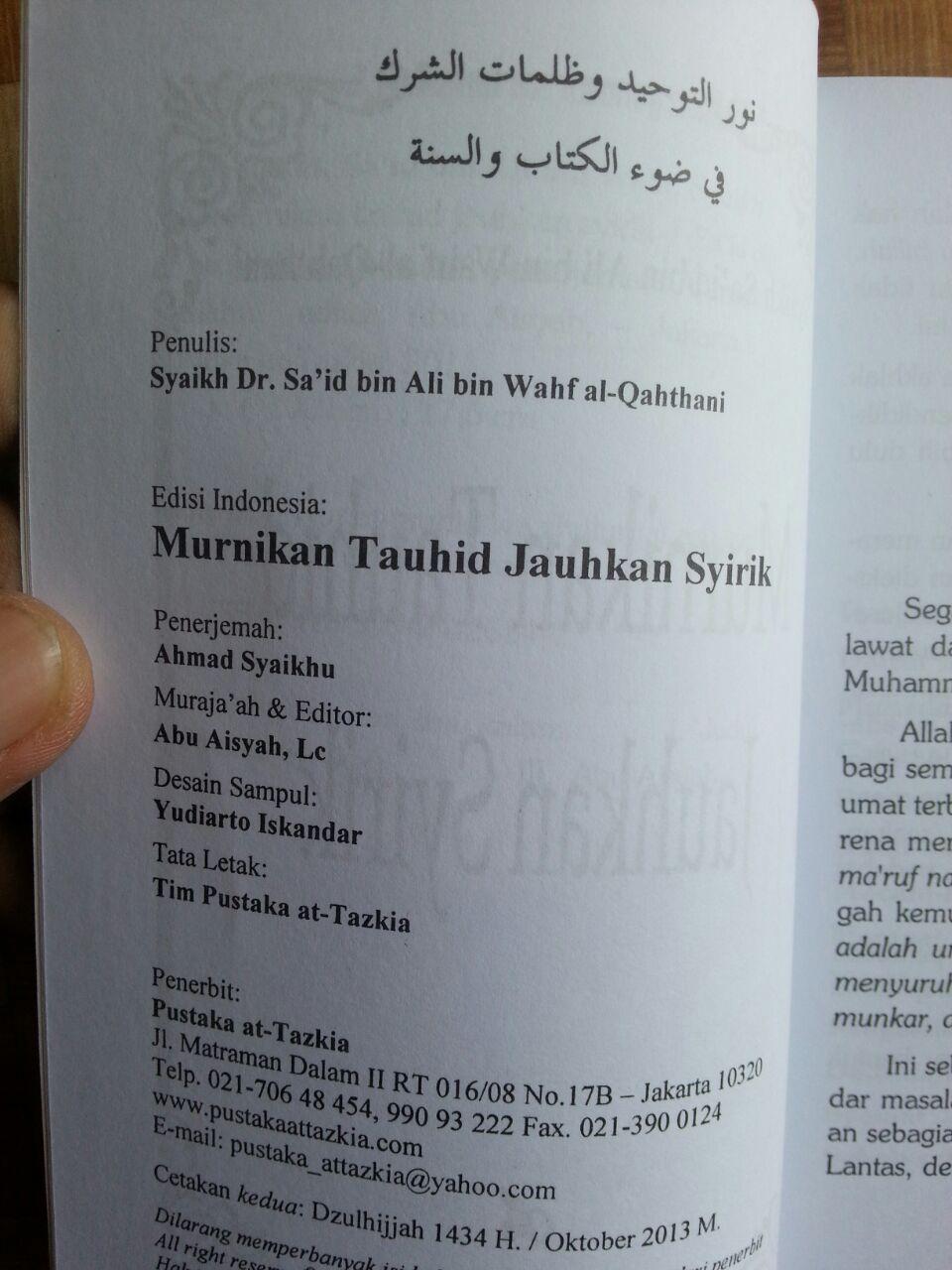 Buku Murnikan Tauhid Jauhkan Syirik isi 2