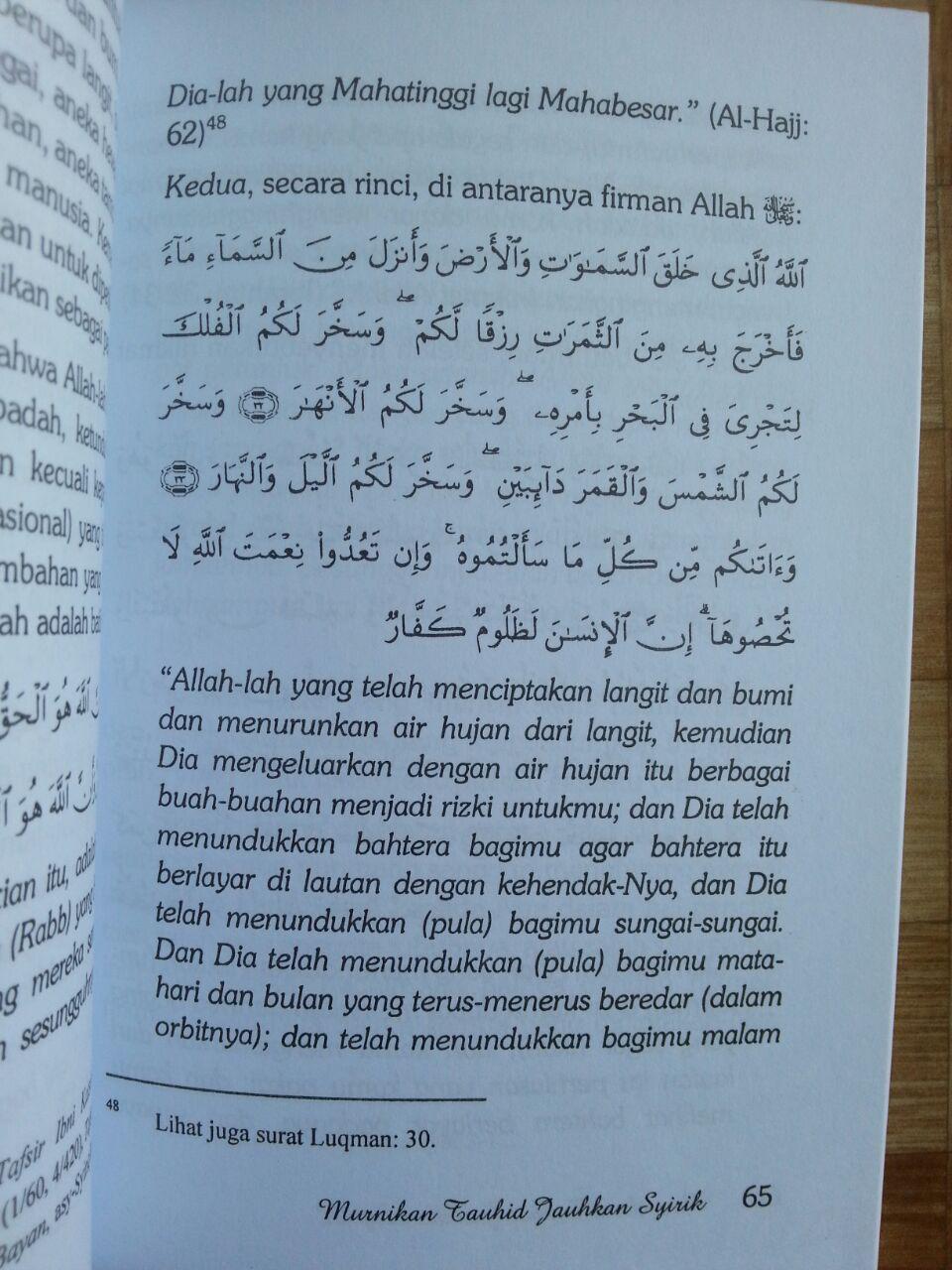 Buku Murnikan Tauhid Jauhkan Syirik isi 4
