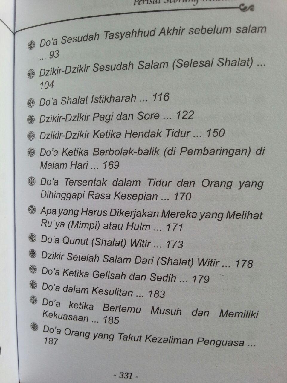 Buku Saku Perisai Seorang Muslim isi