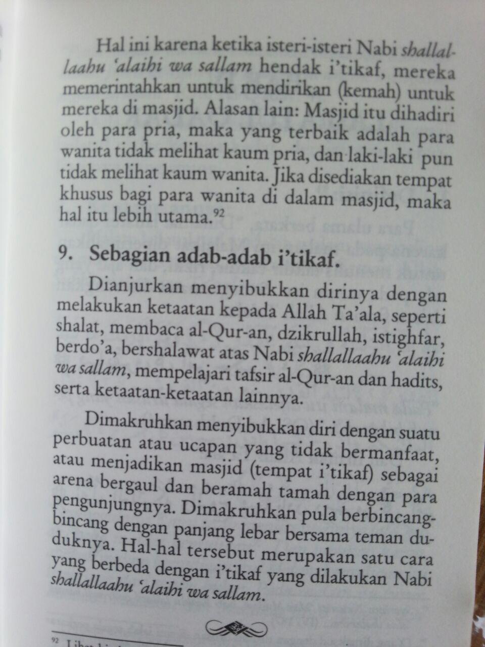Buku Saku Tuntunan Praktis Puasa Tarawih I'tikaf Lailatul Qadar dan Zakat Fitrah isi 3