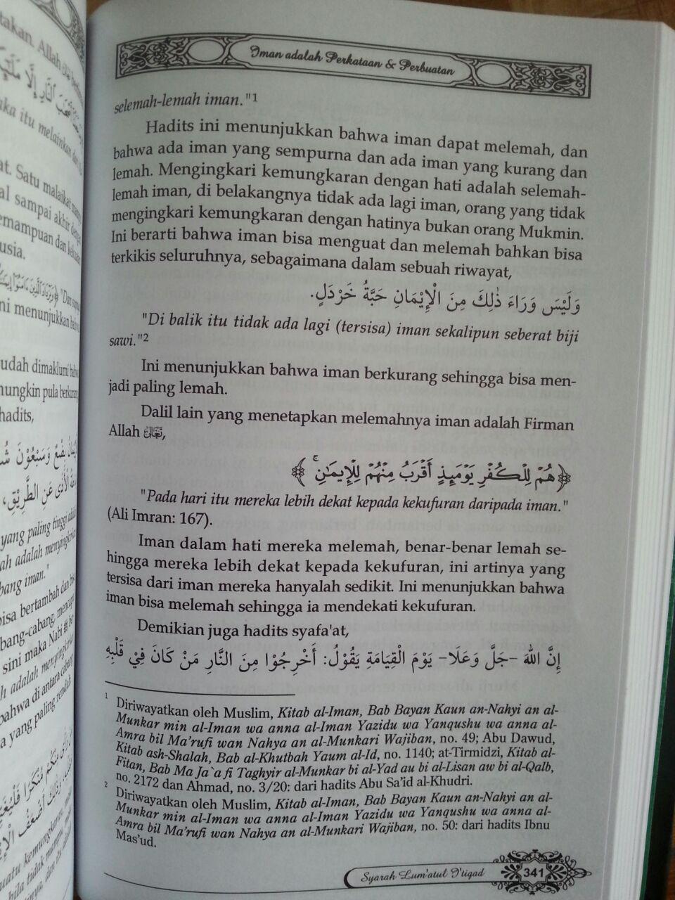 Buku Syarah Lum'atul I'tiqad isi 4