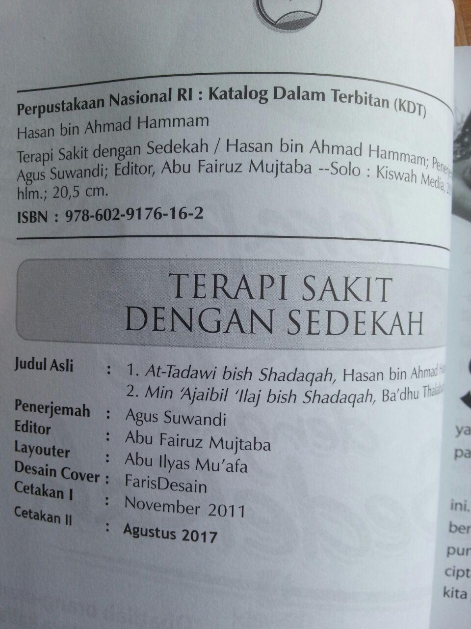 Buku Terapi Sakit Dengan Sedekah isi 2