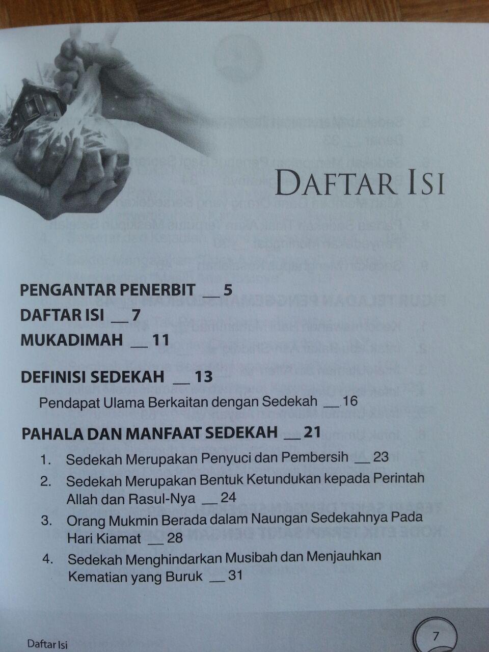 Buku Terapi Sakit Dengan Sedekah isi