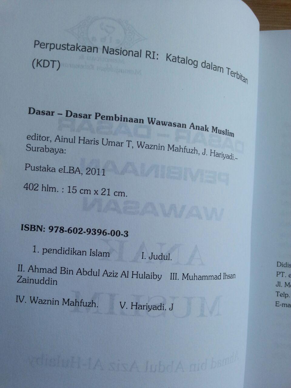 Buku Dasar-Dasar Pembinaan Wawasan Anak Muslim isi 3
