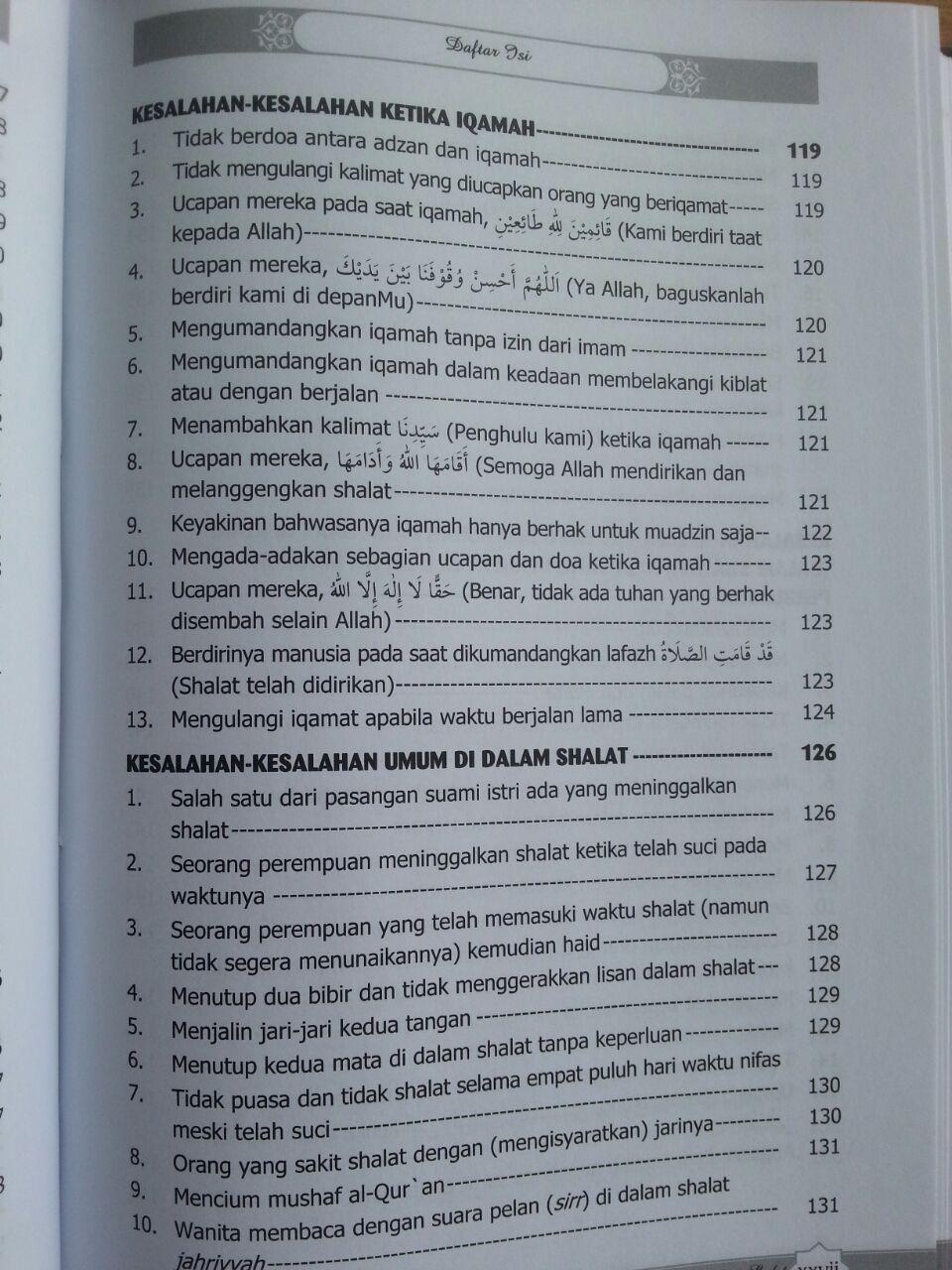 Buku Kesalahan-Kesalahan Umum Dalam Shalat Dan Koreksinya isi 2