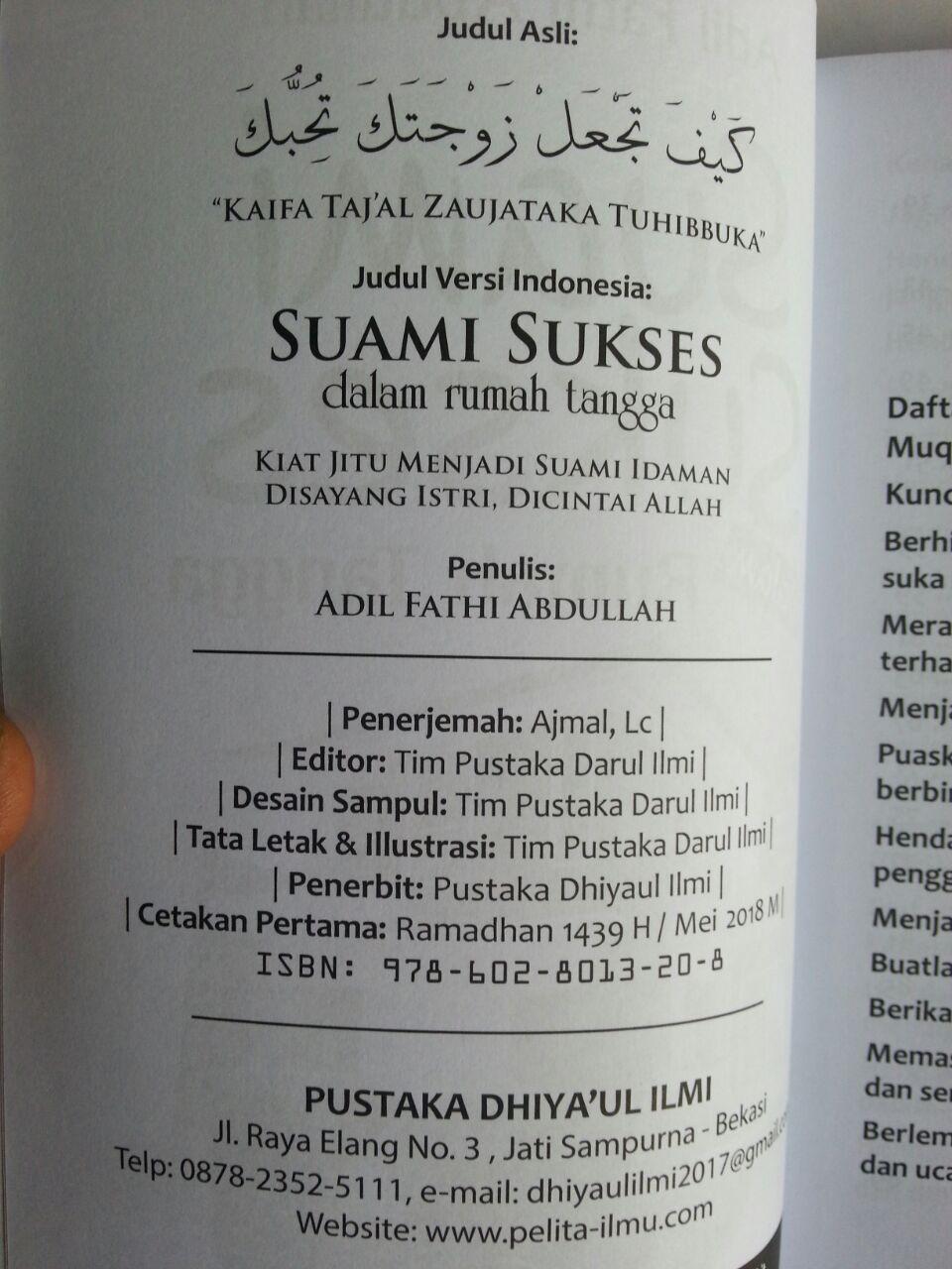 Buku Suami Sukses Dalam Rumah Tangga Kiat Jitu Menjadi Suami Idaman isi