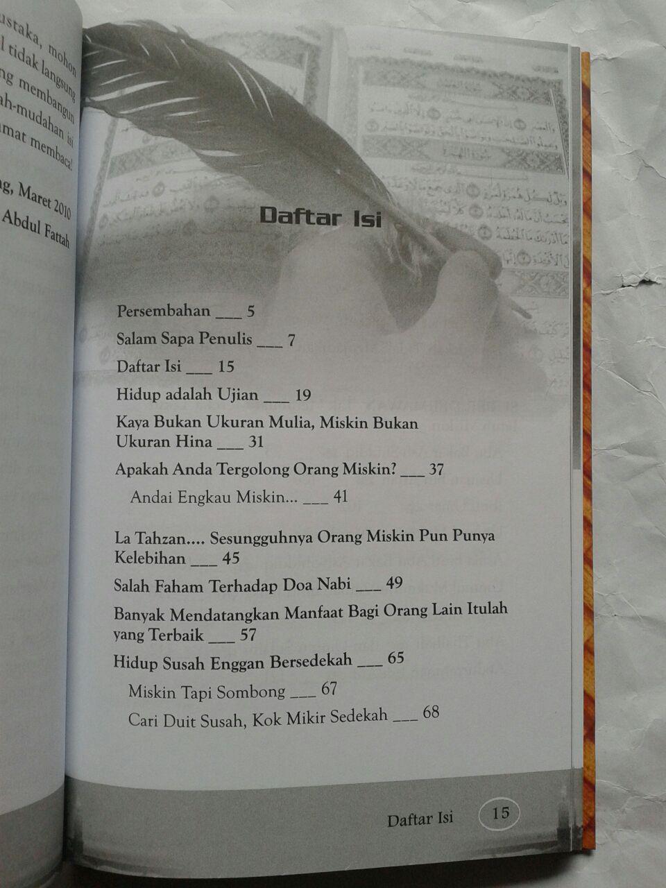 Buku Hidup Susah Rajin Sedekah 38,000 15% 32,300 isi