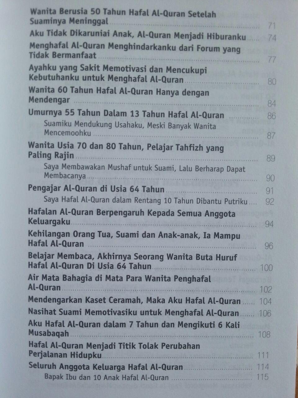 Buku Kisah Inspiratif Penghafal Al-Quran isi