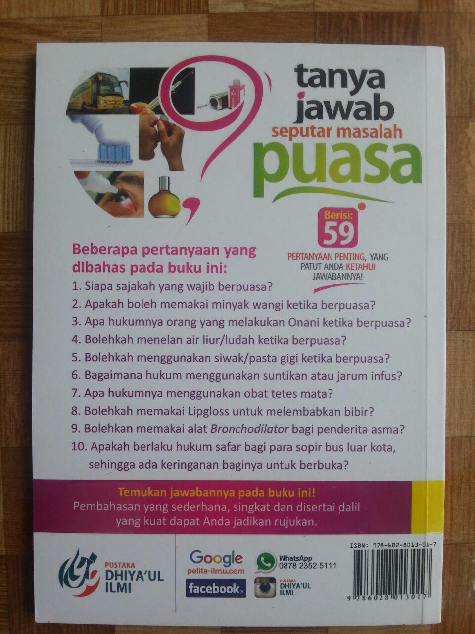 Buku Tanya Jawab Seputar Masalah Puasa cover