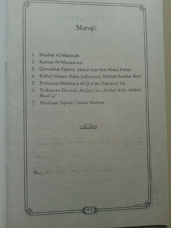 Kitab At-Tahsin Belajar Baca Al-Quran Rasm Utsmani (6 Jilid) isi 7