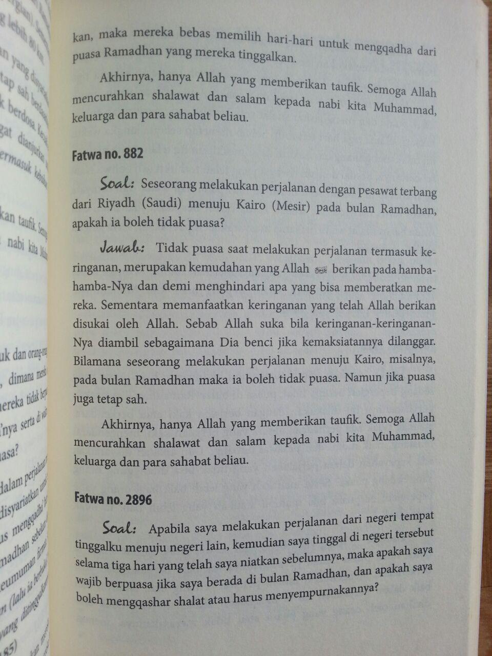 Buku Fatwa-Fatwa Tentang Puasa isi 3