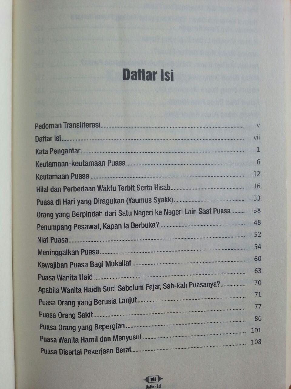 Buku Fatwa-Fatwa Tentang Puasa isi