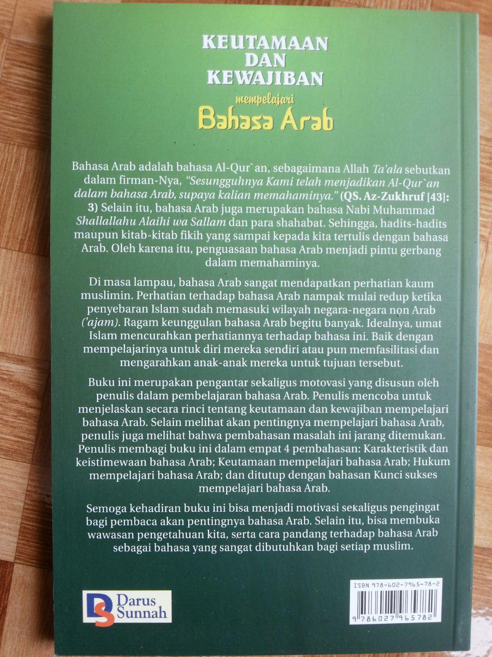 Buku Keutamaan dan Kewajiban Mempelajari Bahasa Arab cover