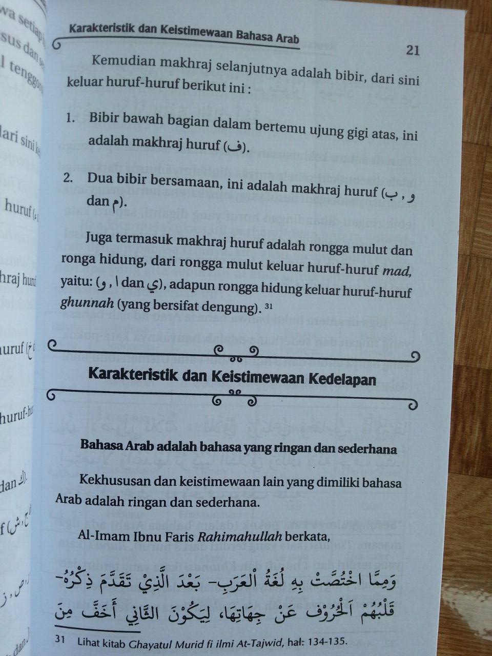 Buku Keutamaan dan Kewajiban Mempelajari Bahasa Arab isi 2