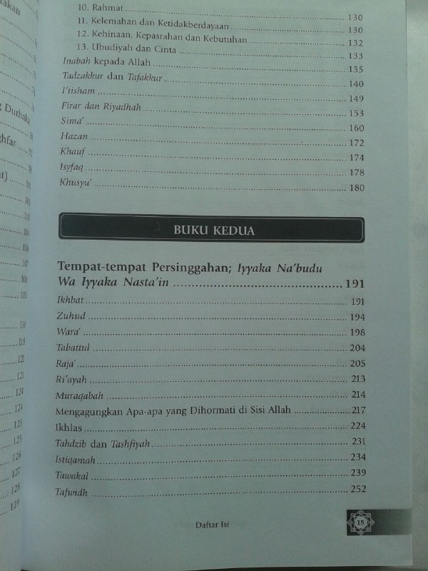 Buku Madarijus Salikin Pendakian Menuju Allah isi 3