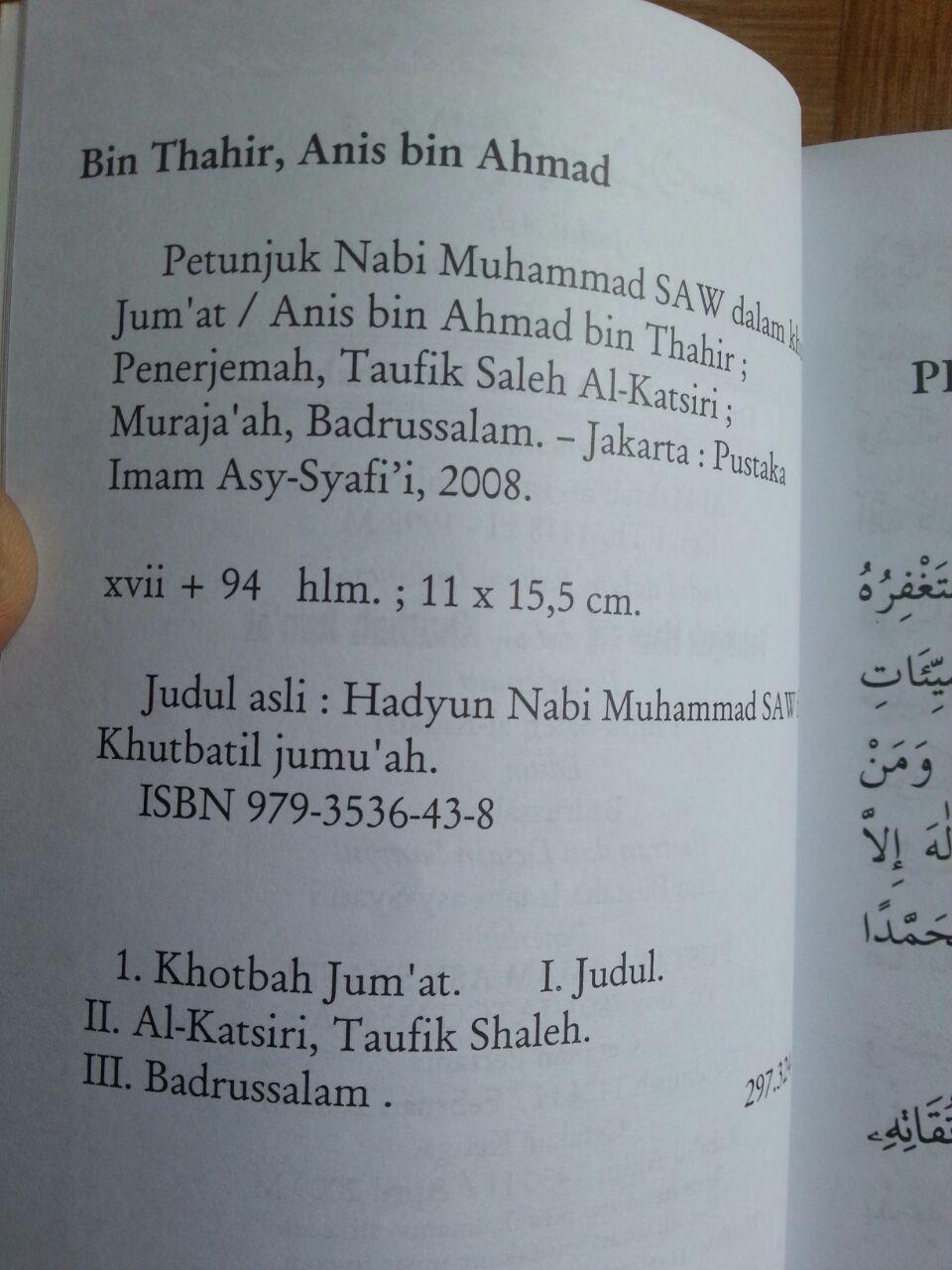 Buku Petunjuk Nabi Dalam Khutbah Jumat isi 2