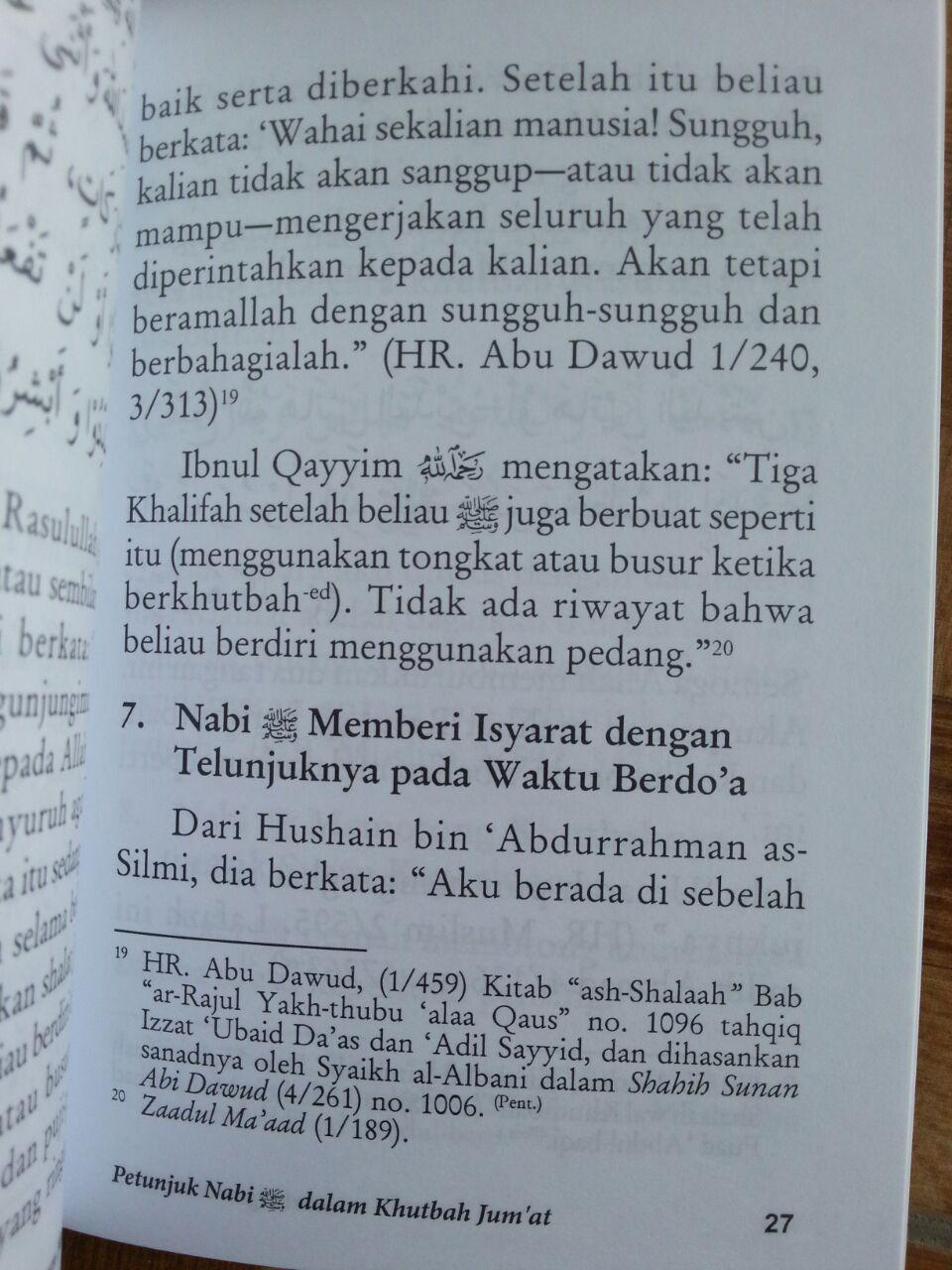 Buku Petunjuk Nabi Dalam Khutbah Jumat isi 3