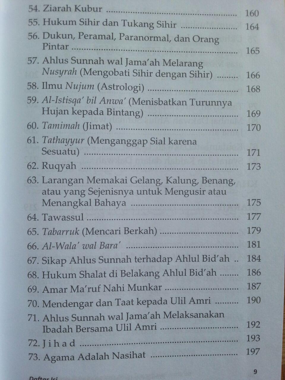 Buku Prinsip-Prinsip Aqidah Ahlus Sunnah Wal Jamaah isi