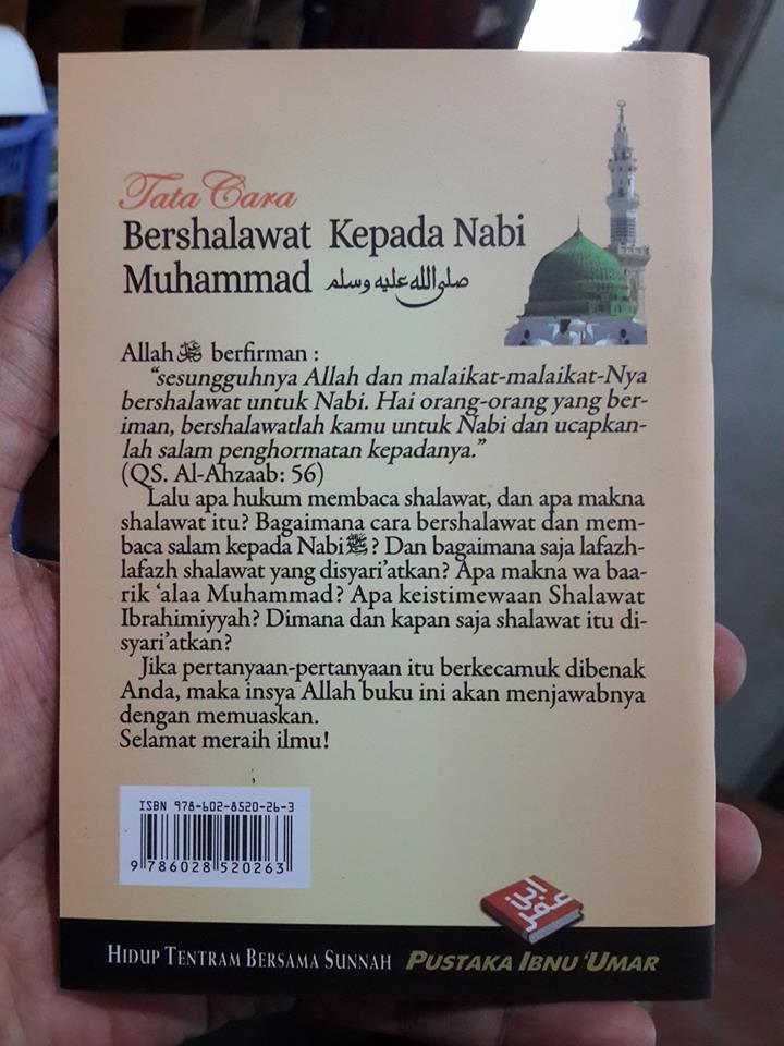 Buku Saku Tata Cara Bershalawat Kepada Nabi Muhammad Cover 2