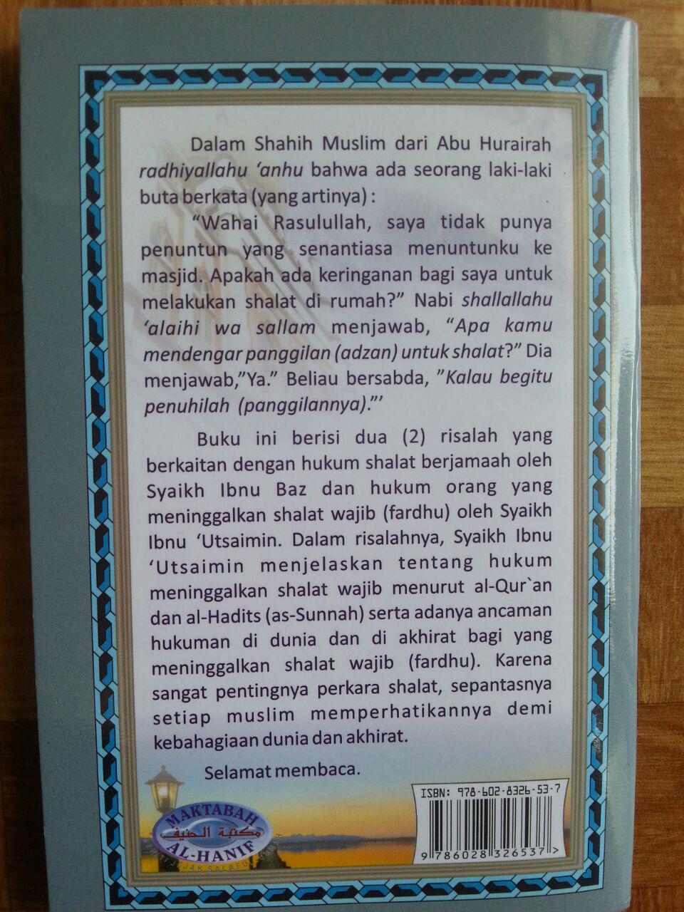 Buku Hukum Shalat Berjamaah dan Meninggalkan Shalat cover
