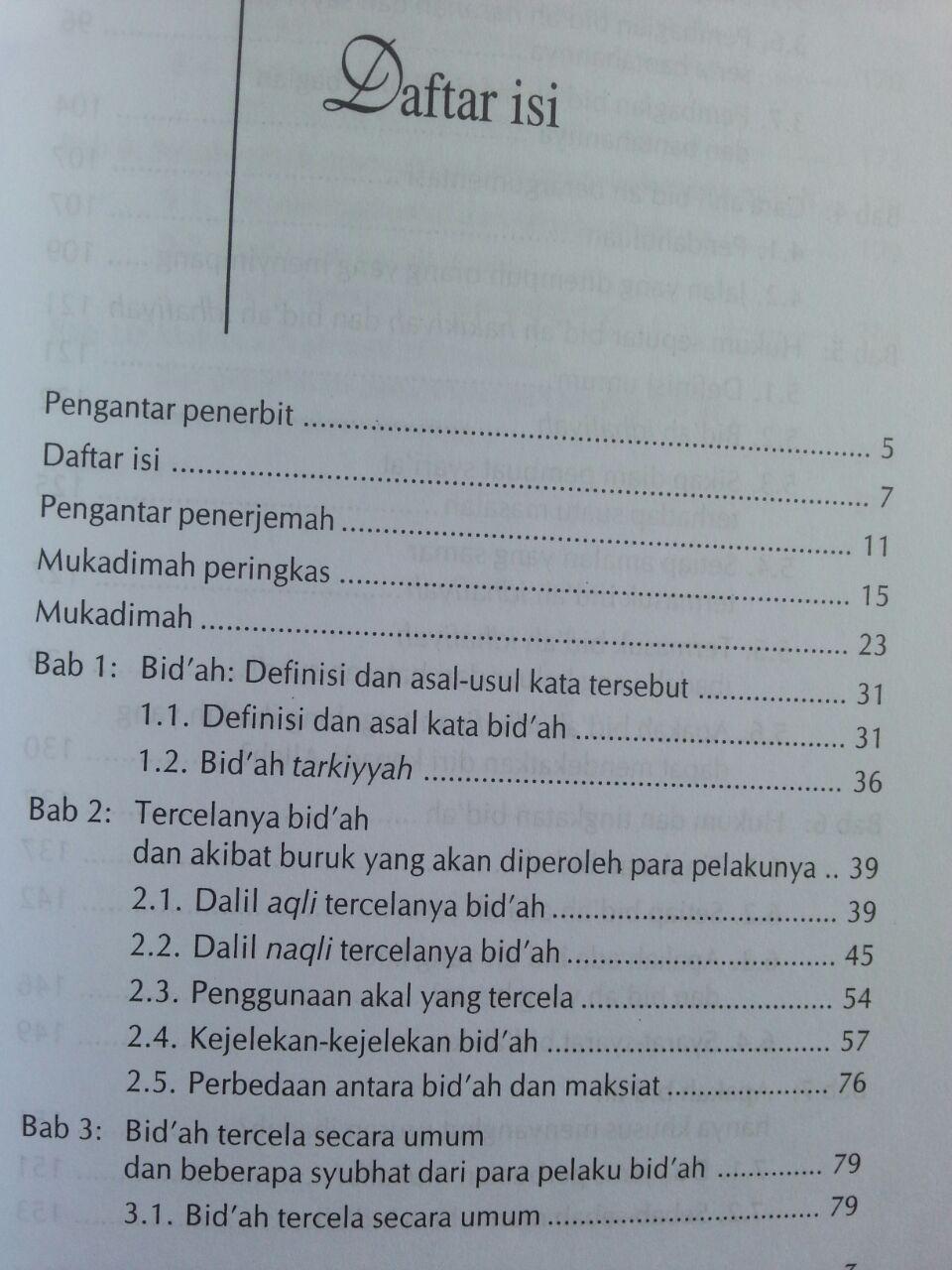 Buku Ringkasan Al-I’tisham (Membedah Seluk Beluk Bidah) isi 2