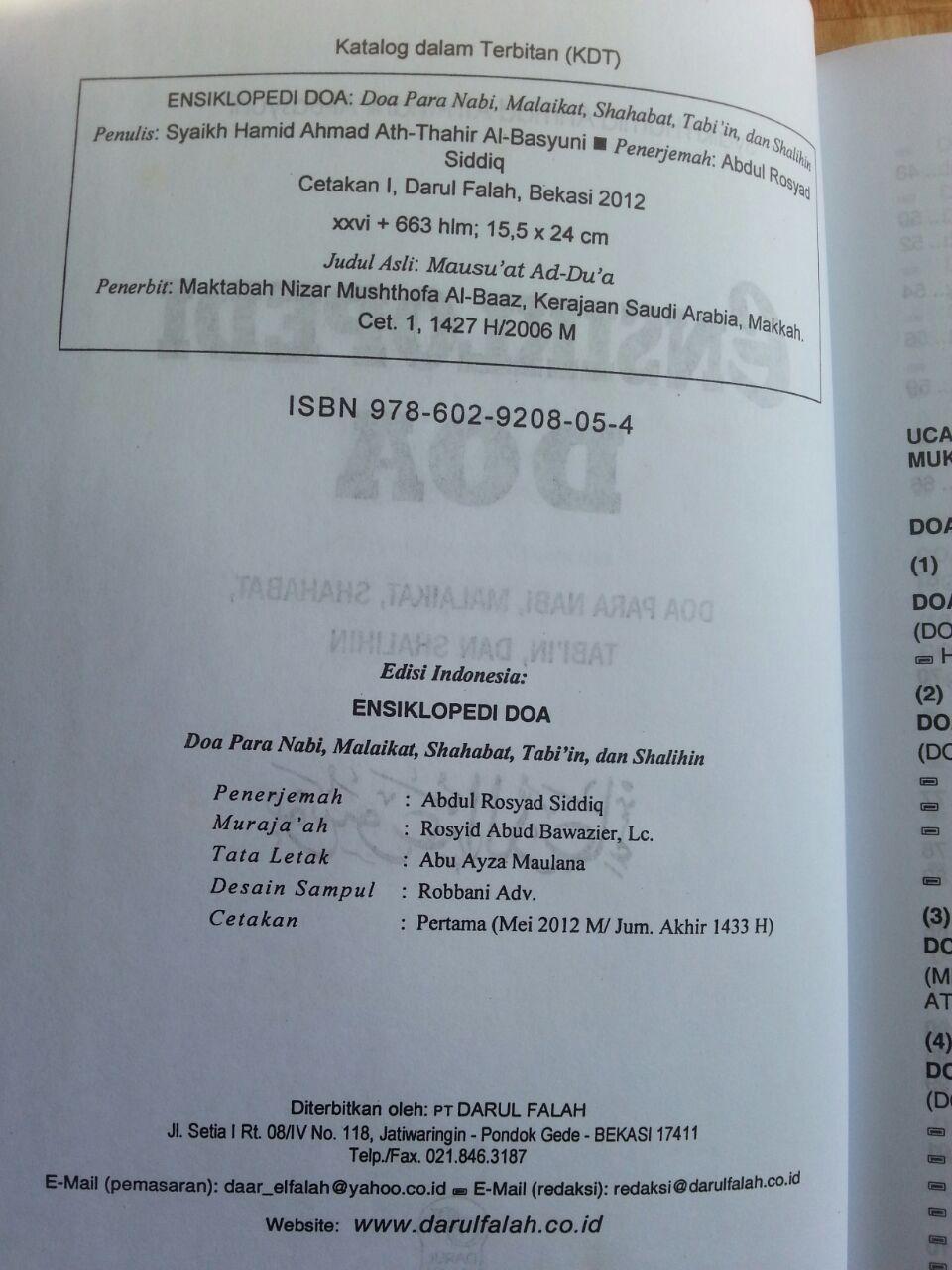 Buku Ensiklopedi Doa isi 2