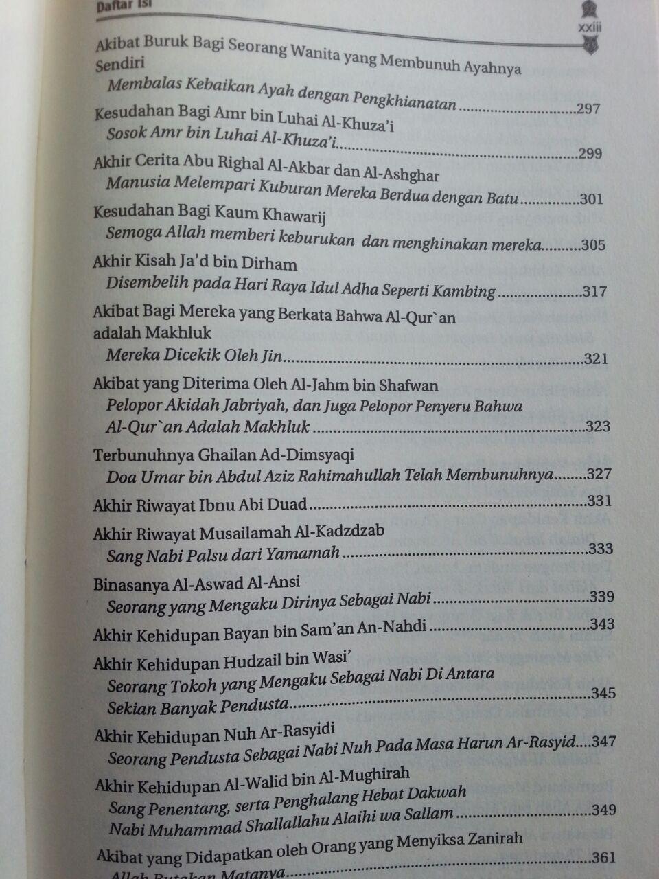Buku Kisah Orang-Orang Zhalim isi