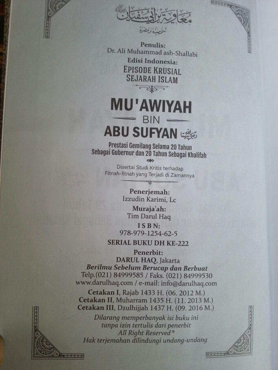 Buku Muawiyah Bin Abu Sufyan isi 2