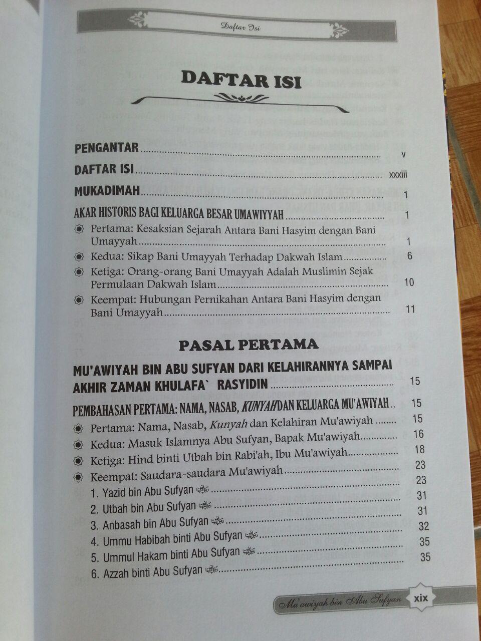 Buku Muawiyah Bin Abu Sufyan isi