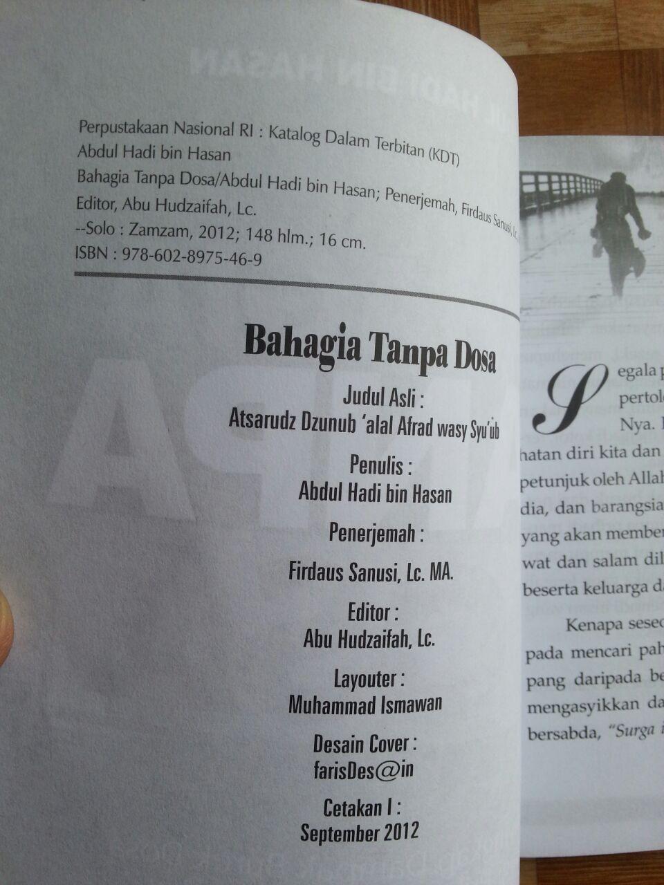Buku Bahagia Tanpa Dosa isi