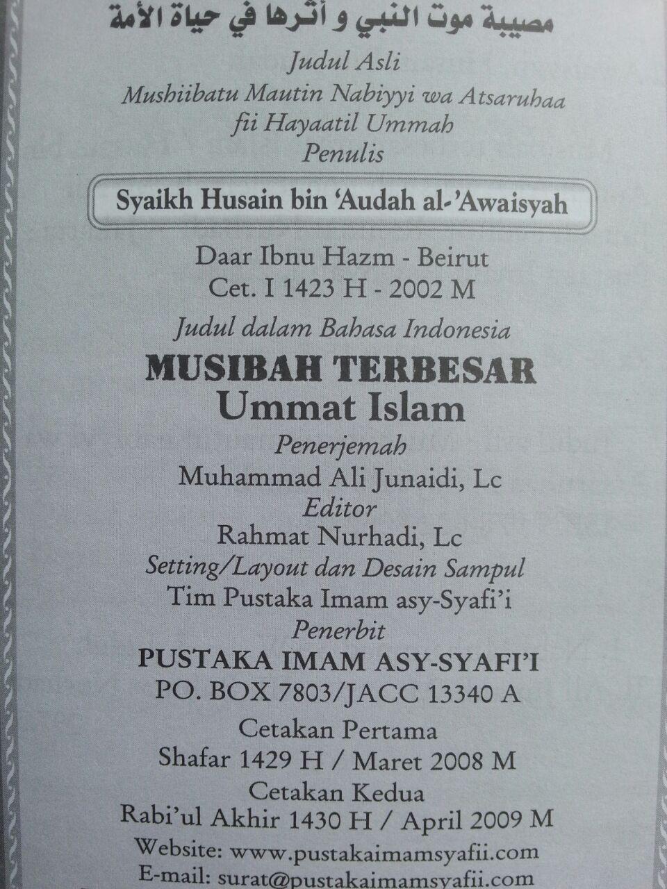 Buku Musibah Terbesar Umat Islam isi 2