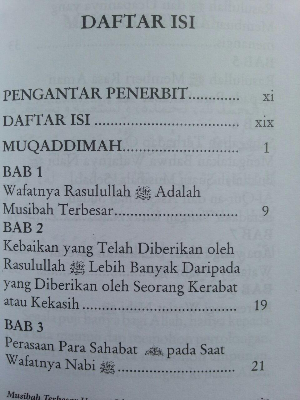 Buku Musibah Terbesar Umat Islam isi