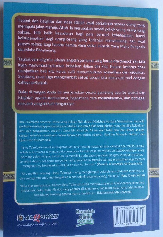 Buku Taubat dan Istighfar 43,000 15% 36,550 cover