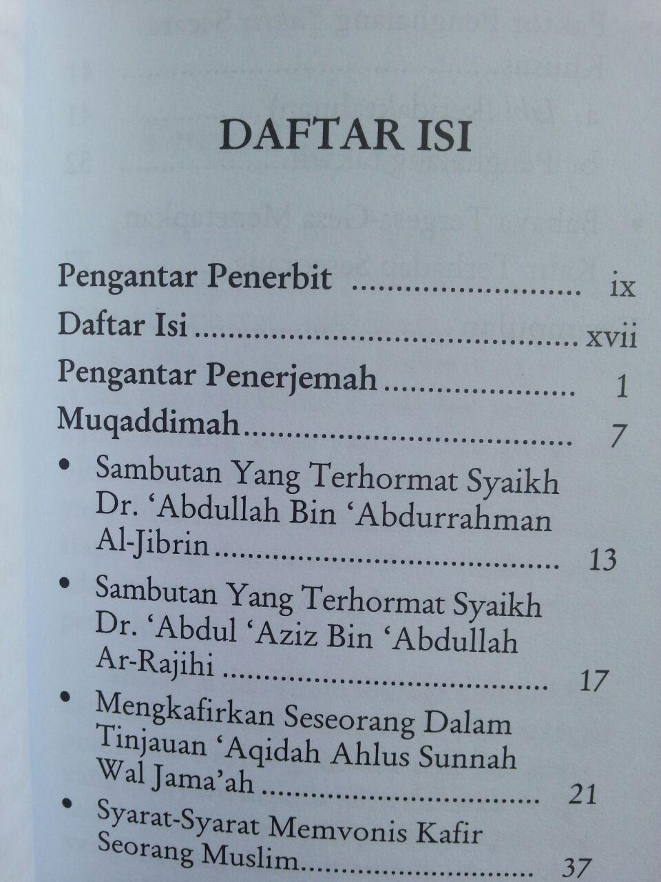 Buku Vonis Kafir Dalam Timbangan Islam isi 2