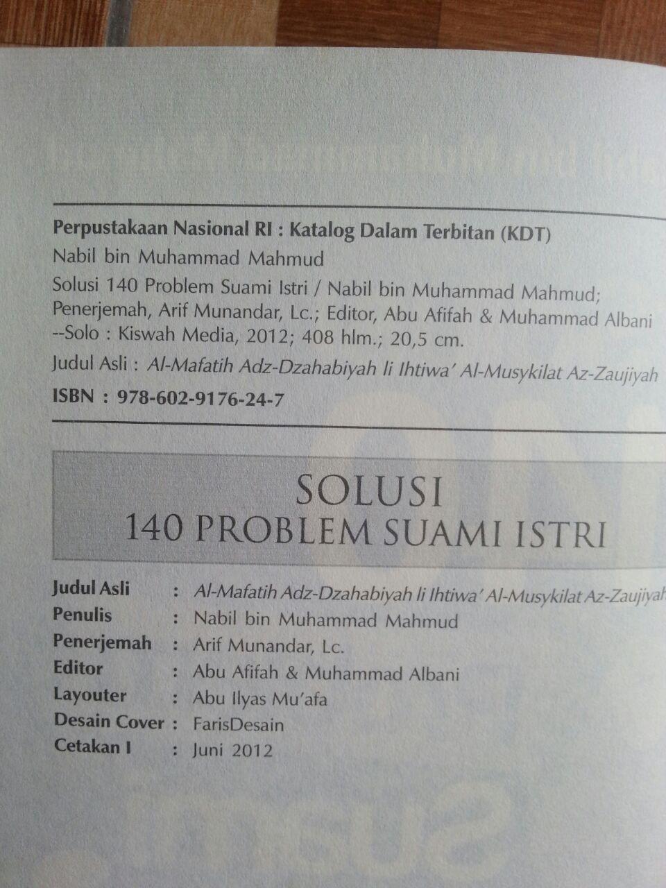 Buku Solusi 140 Problem Suami Istri isi